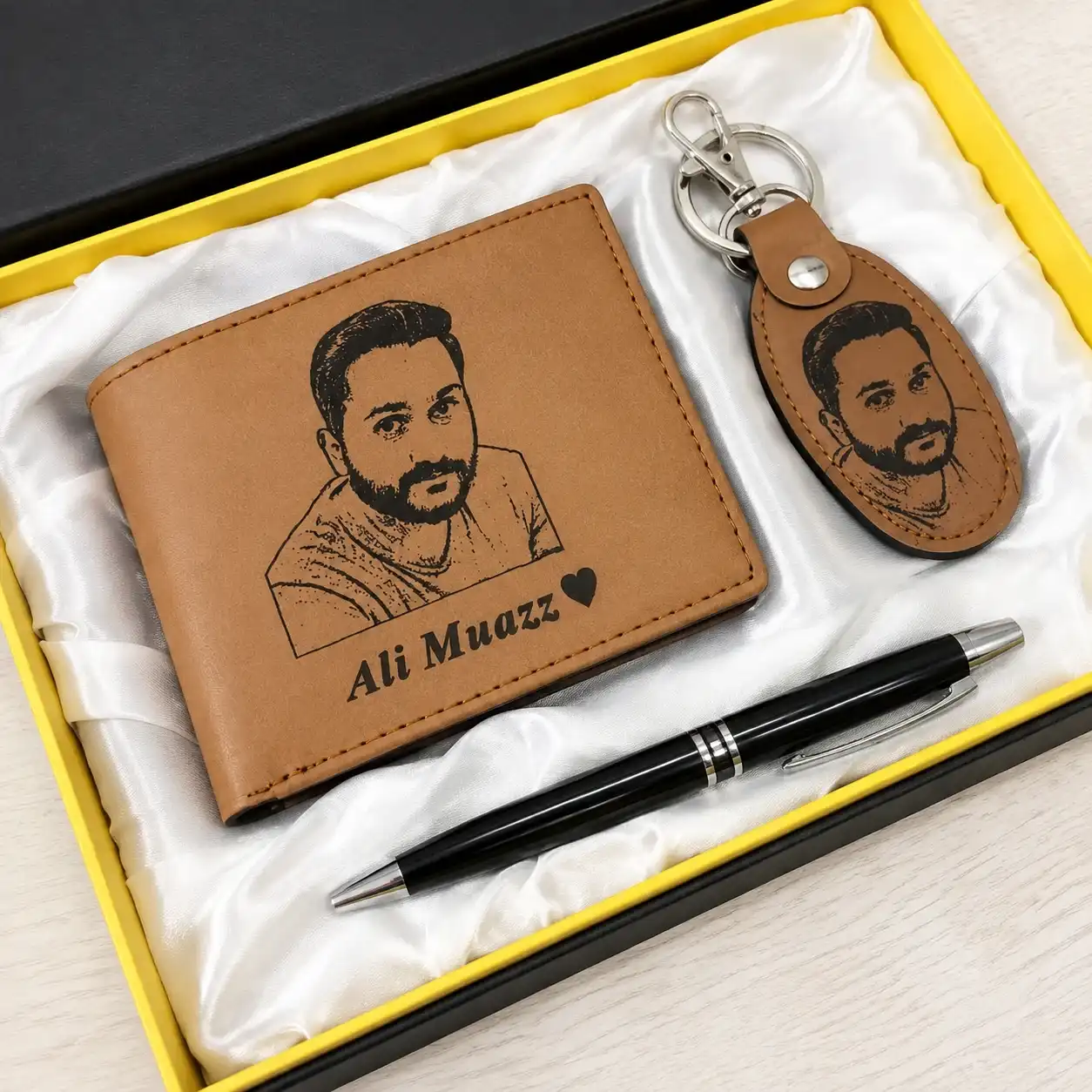 With Keychain and Pen